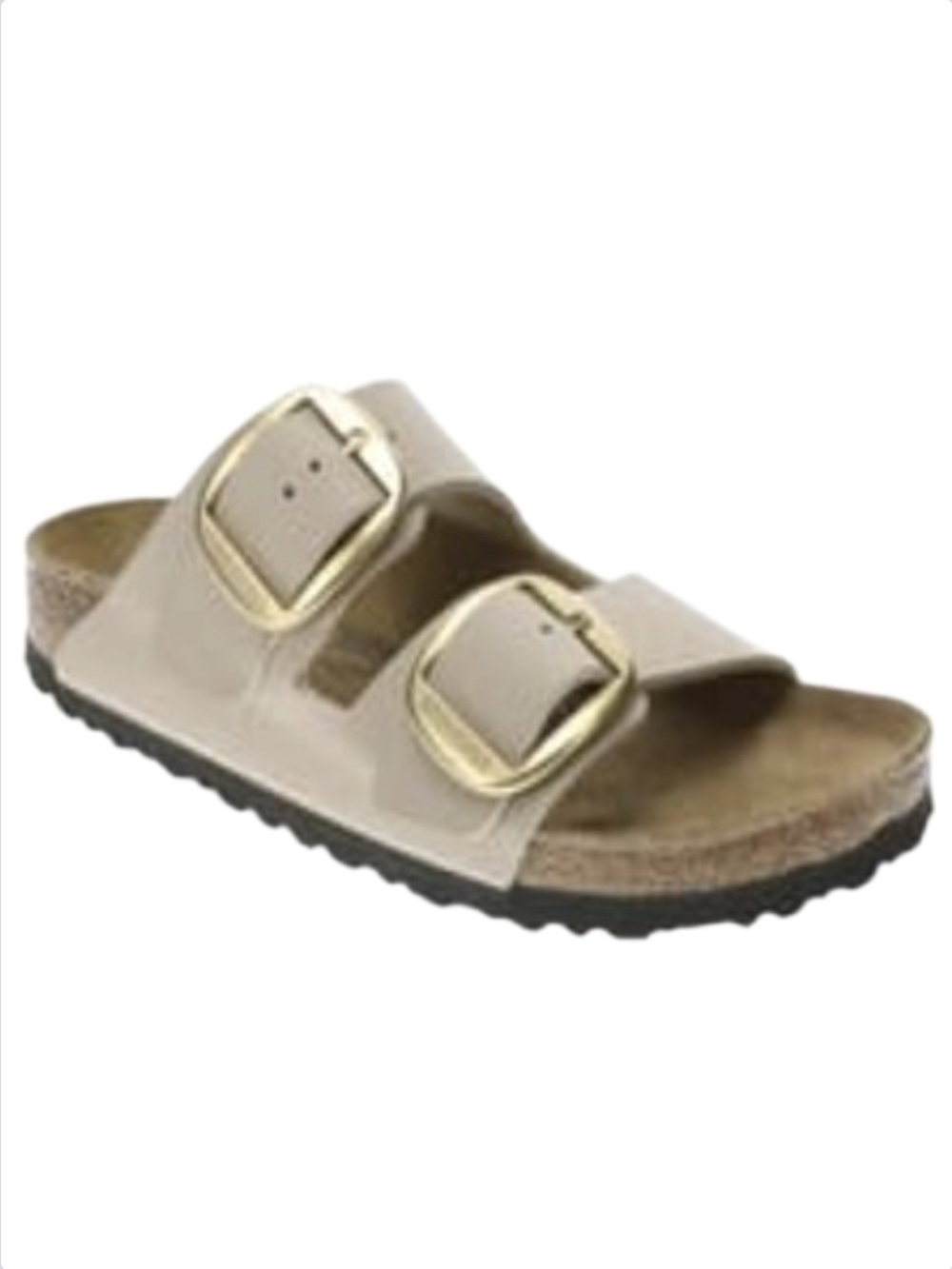 Birkenstock Arizona with Big Buckles Sandstone and Gold New With Tags and Box